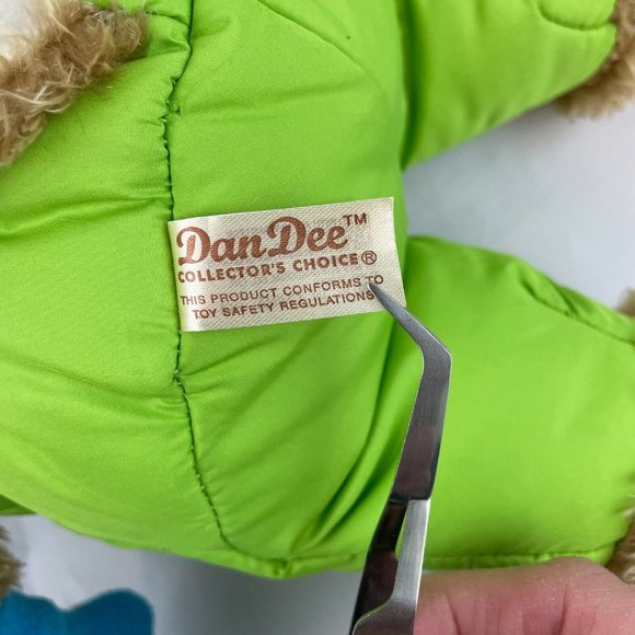 Dan Dee Moose Plush 16" Plush Green Snow Suit Scarf Gloves Stuffed Animal - Picture 3 of 6